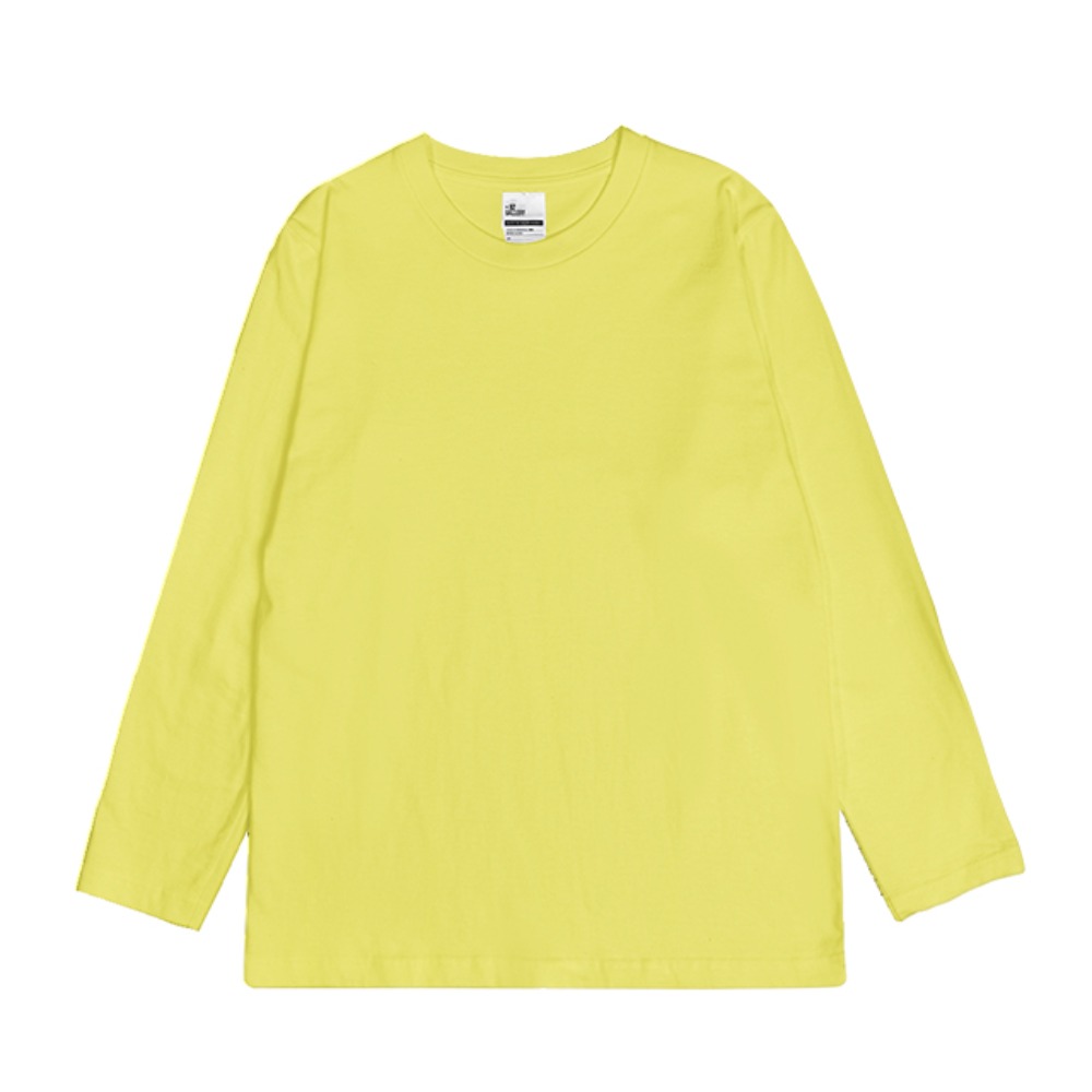 +82GALLERYEssential Long Sleeve Neon Yellow T-Shirt 30s