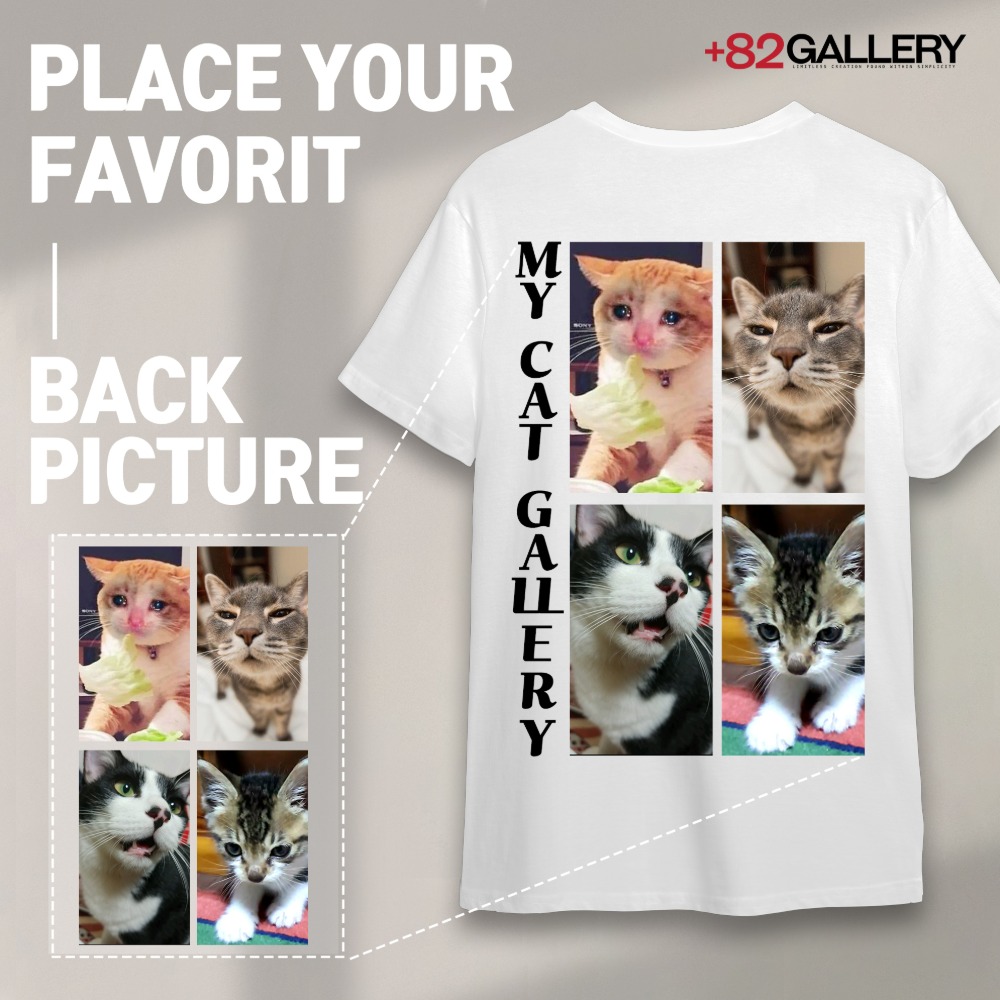 +82GALLERY+82GALLERY I-love-cat T-shirt